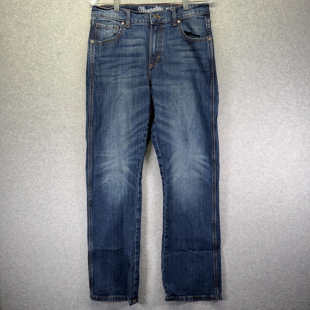 Wrangler Retro Relaxed Boot Jeans Mens 30x32 Blue Stretch Bootcut Denim Casual